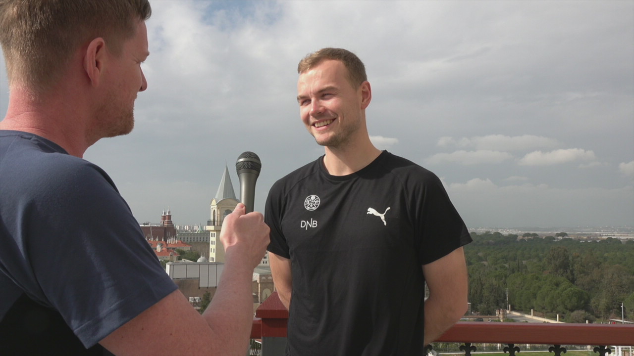 Viljar Myhra på treningsleir